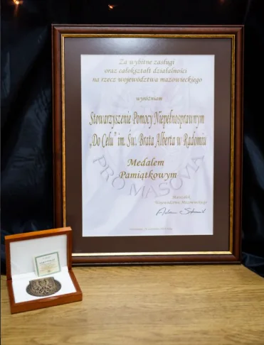 Medal Pamiątkowy „Pro Masovia” od Marszałka Województwa Mazowieckiego